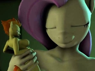 My Little Pony Fluttershy Likes to Ride Big Cock 3D Porn Animation