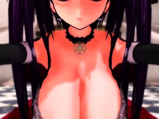 3D Hentai Girl Smothers Your Face with Her Big Tits – Femdom Anime Porn